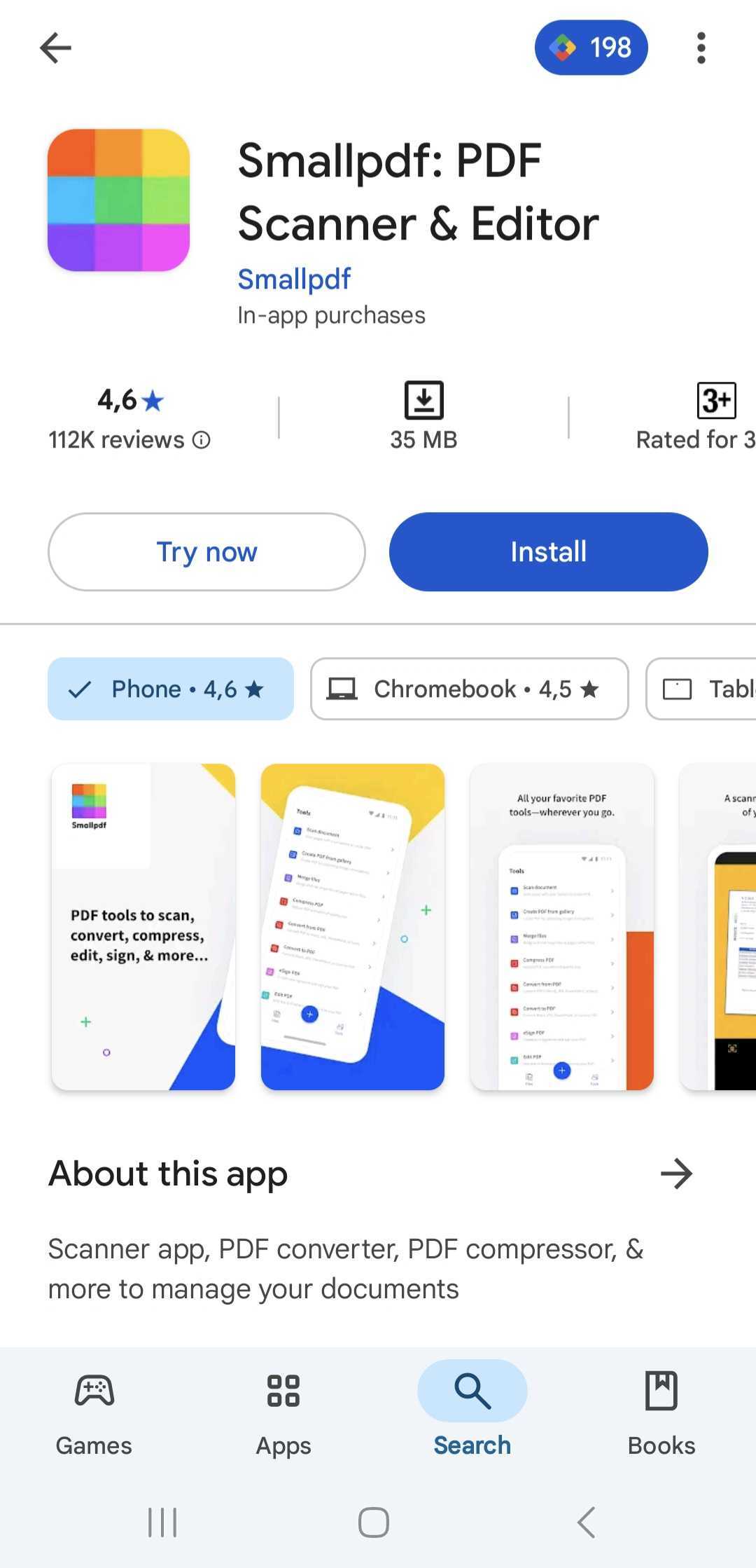Install the Smallpdf mobile app