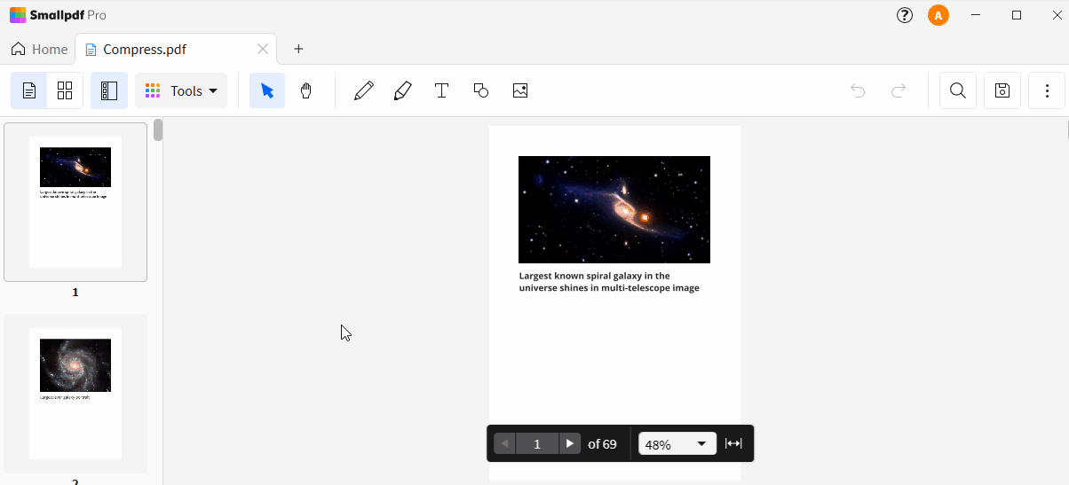 Compacte um PDF offline no Windows