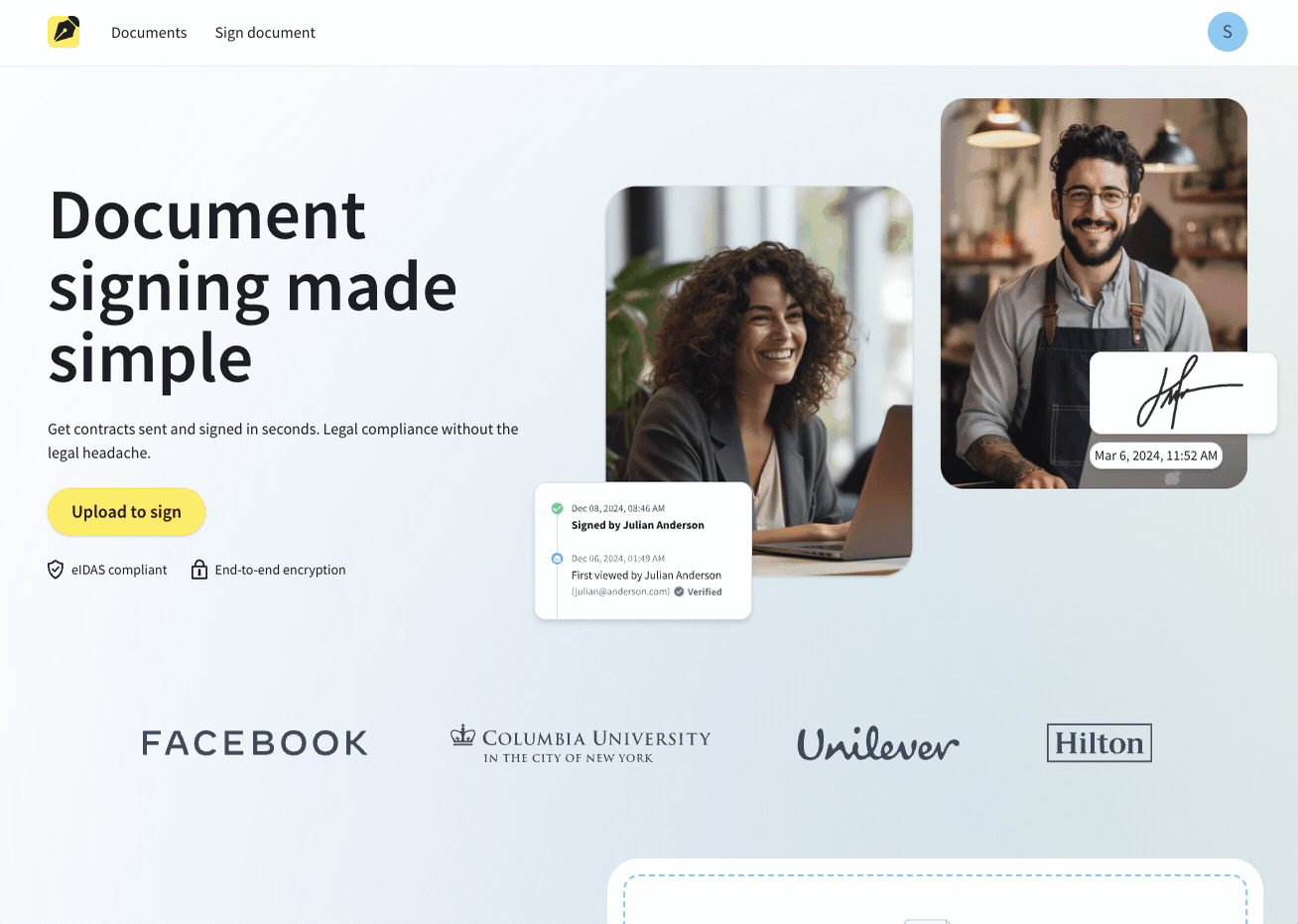 Create a digital signature with Sign.com in less than a few seconds