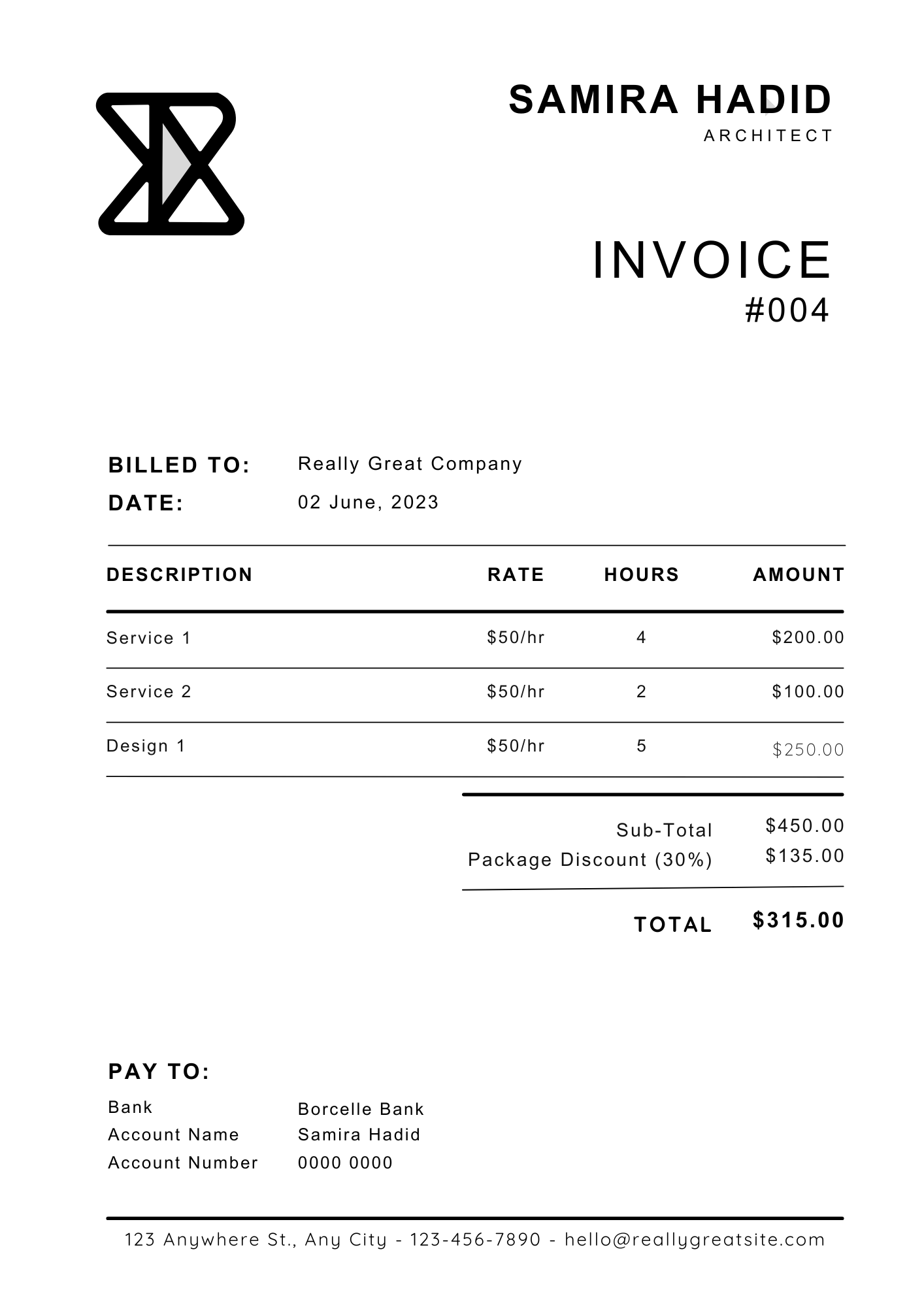 Invoice Example