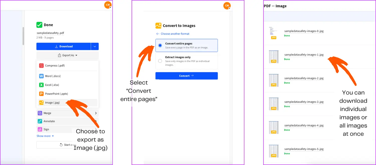 So kannst du Excel kostenlos online in JPG konvertieren