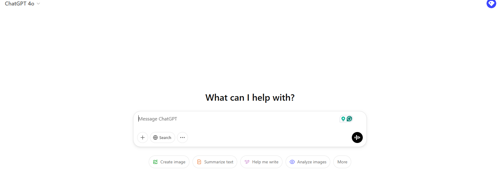 Open ChatGPT on your web browser