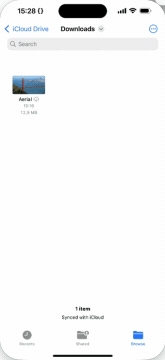 Ein Video mit dem integrierten Komprimierungstool von „Dateien“ unter iOS zippen
