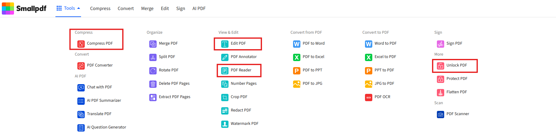 Printing PDFs is easy with Smallpdf