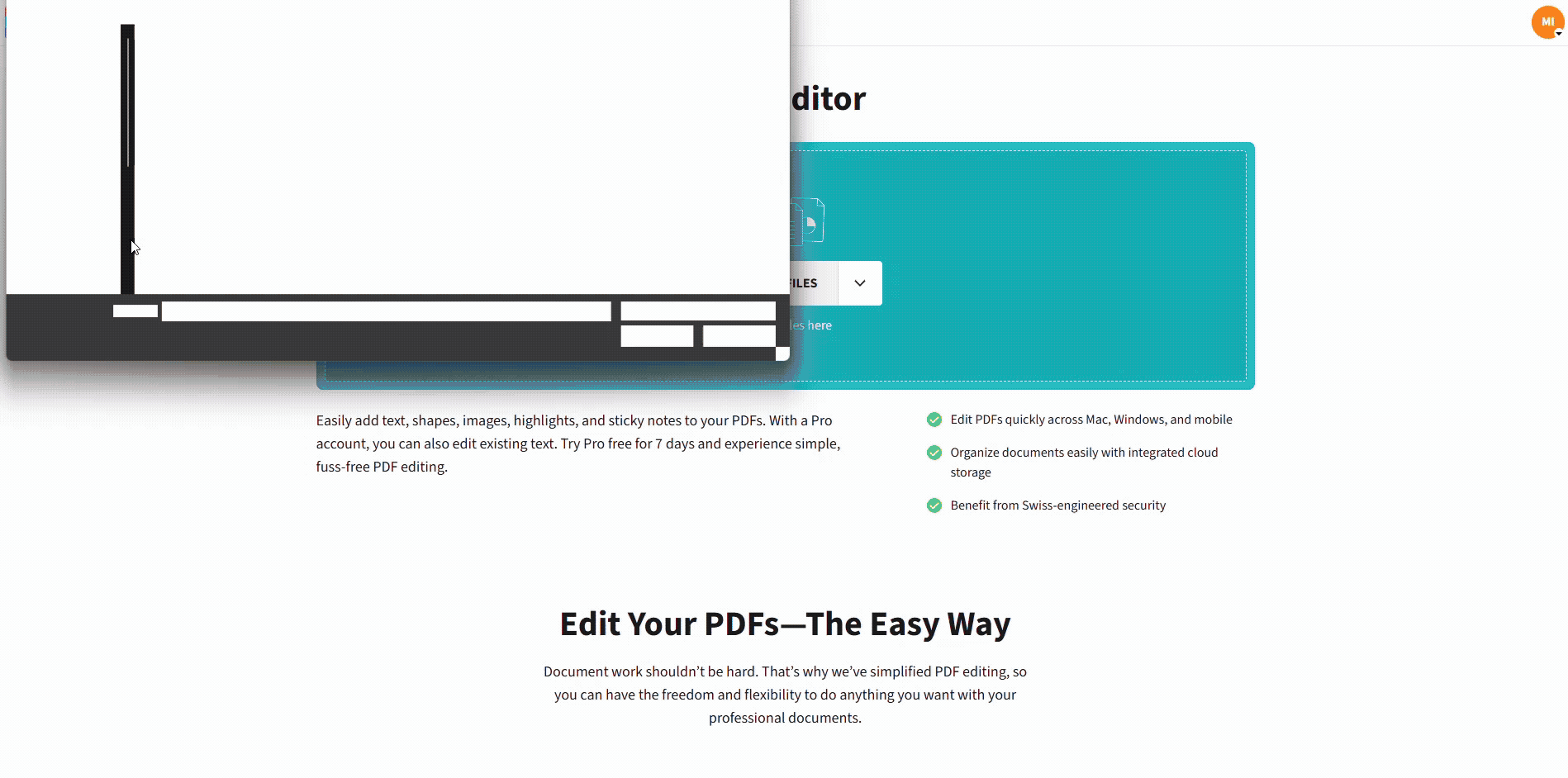 Add a background image to your PDF using Smallpdf