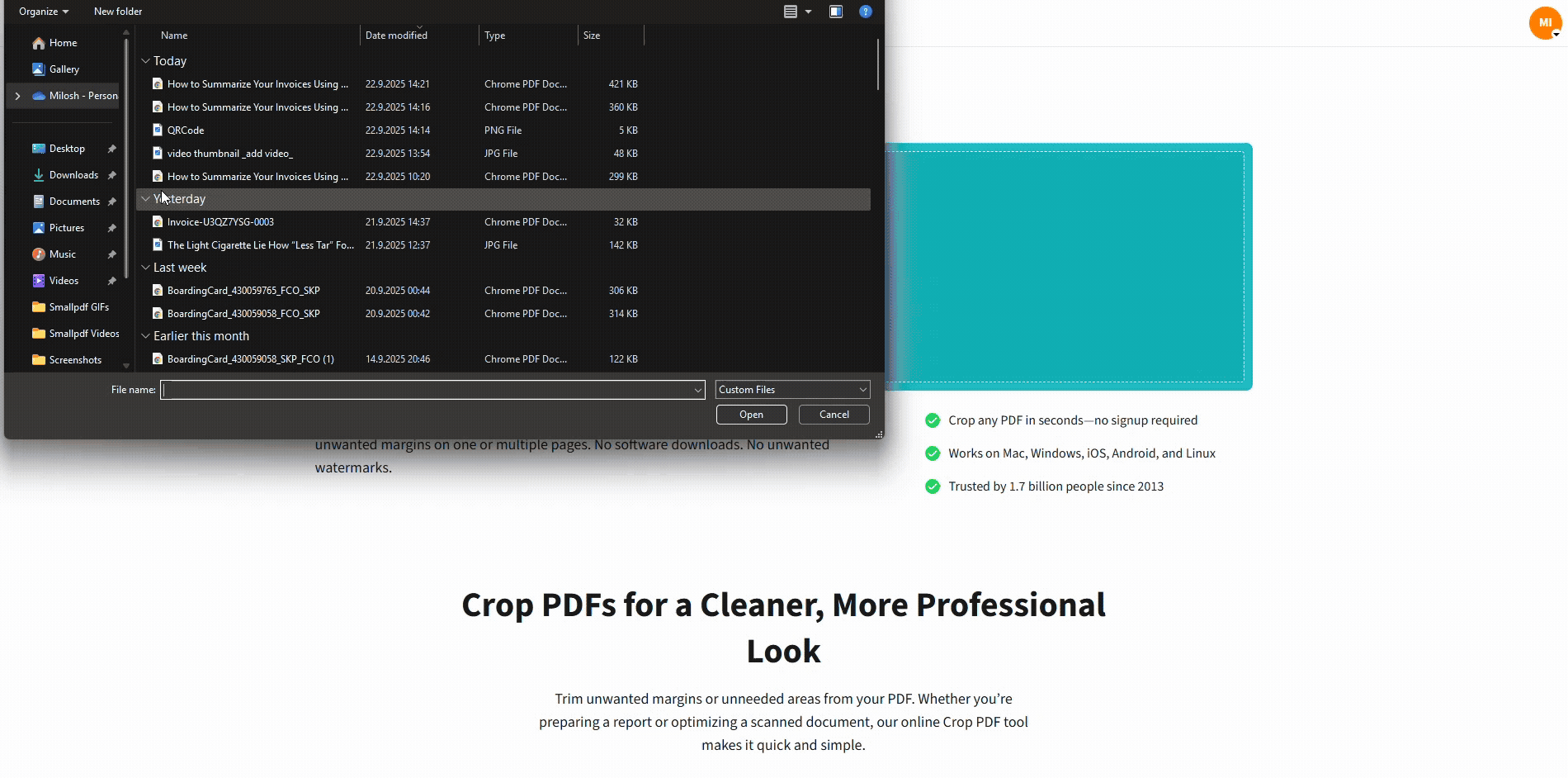 Crop your PDF for free