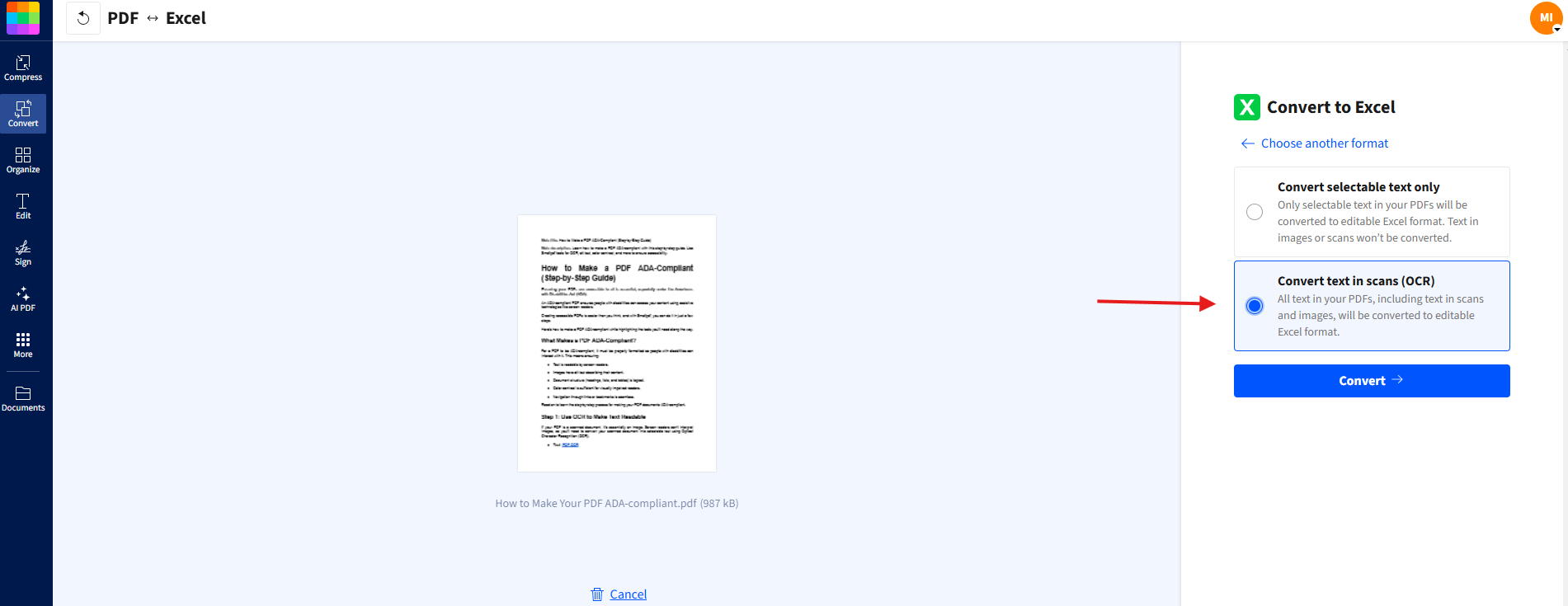Enable OCR to Extract and Digitize Text into usable Data