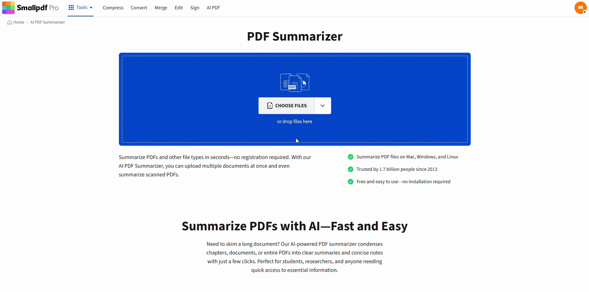 Summarize an invoice using AI