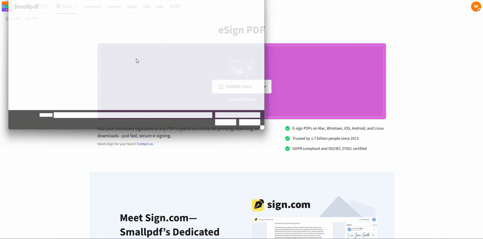 Sign your document and add extra initials for others to sign