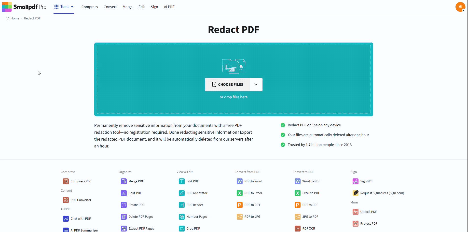 Redact a Bank Statement PDF