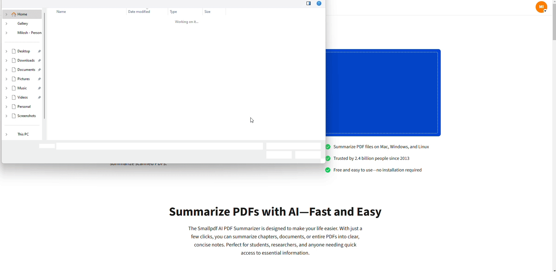Summarize lengthy PDFs into key insights