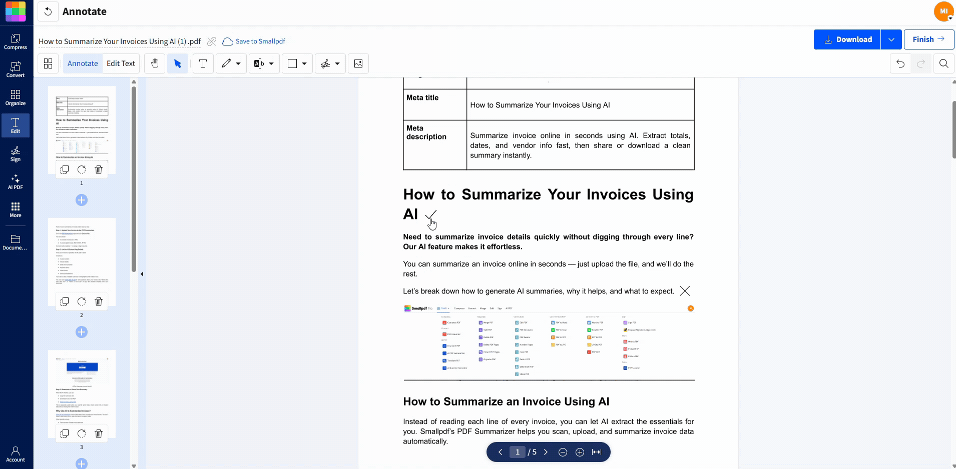 Check if your PDF is static by removing a checkmark