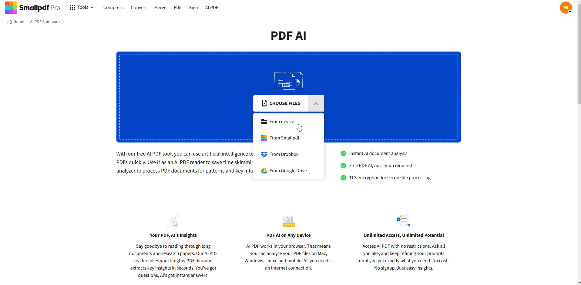 How to Use Smallpdf’s AI PDF Summarizer