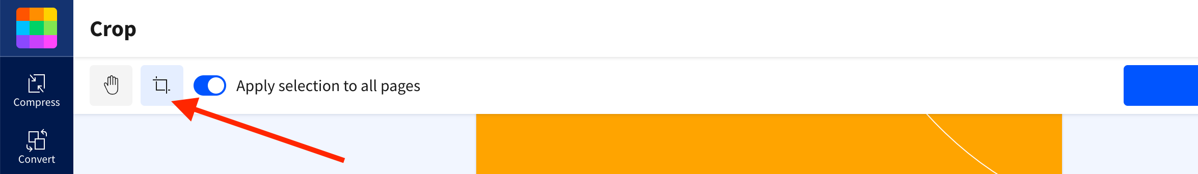 The easiest way to crop a PDF is with the Smallpdf Cropping Tool