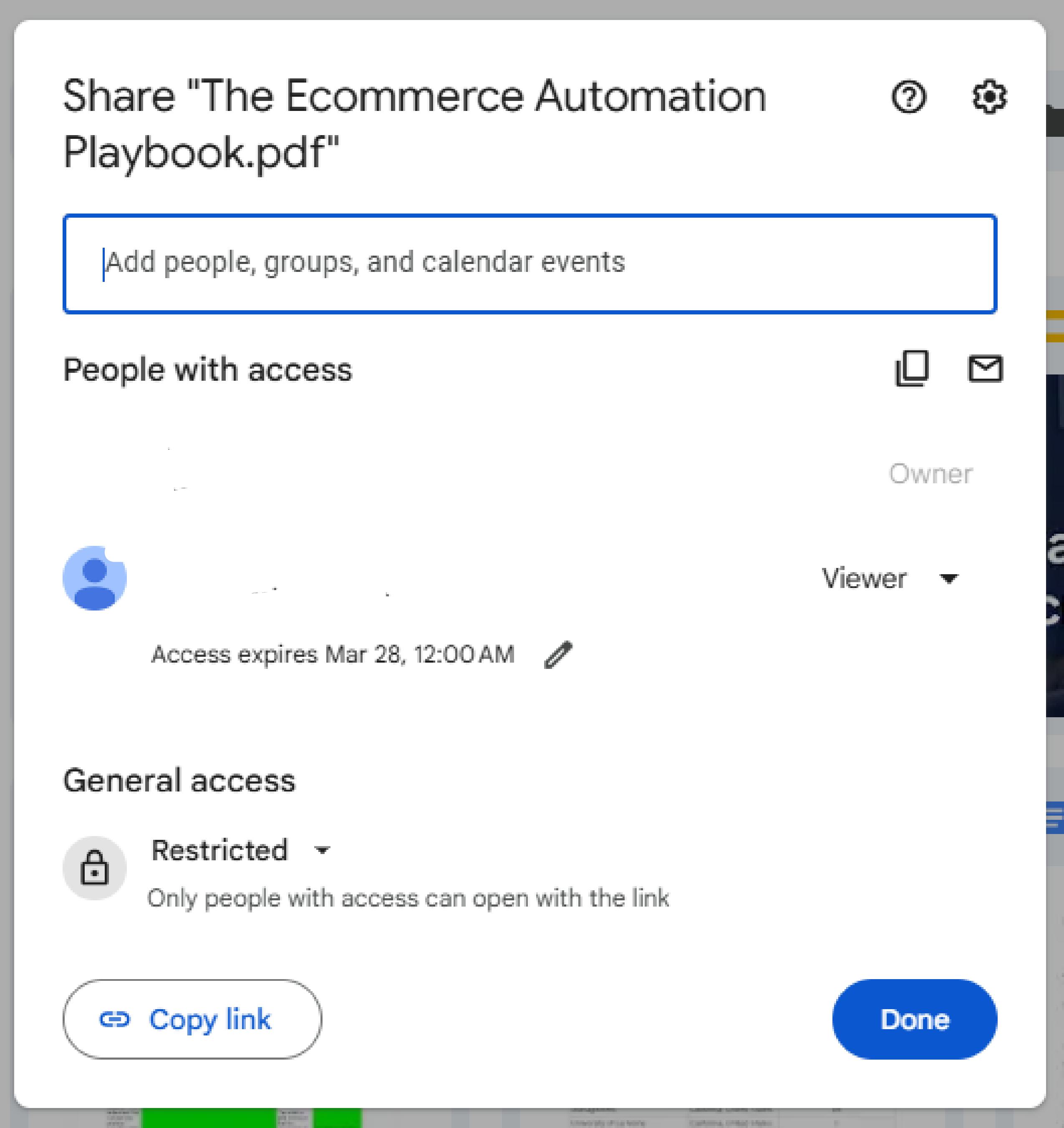 Confirm the expiry date