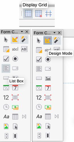 Enable display grid or snap to grid