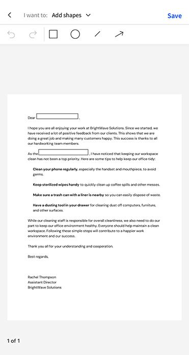 Add input fields to PDFs using the Smallpdf App