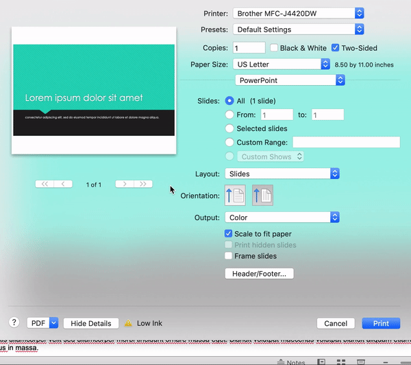 Come stampare e salvare un PPT come PDF, con tutte le note incluse