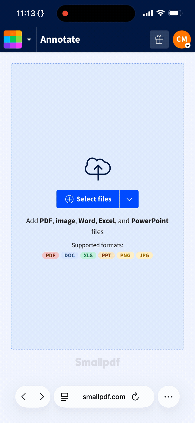 Using PDF Form Filler to complete a non-fillable PDF on an iPhone