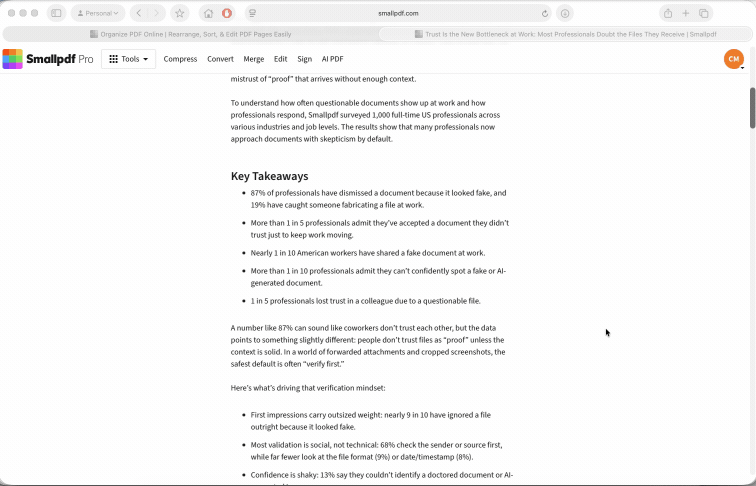 Exporting a screenshot as a PDF using Preview on macOS