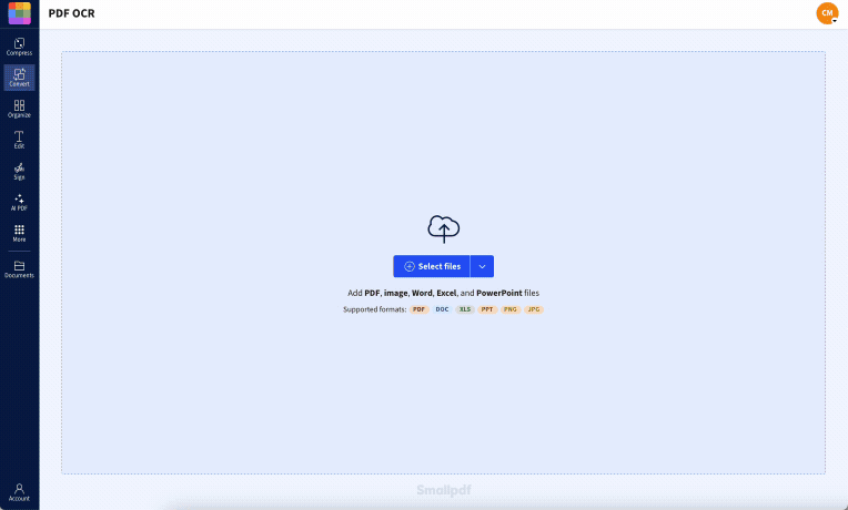 Using PDF OCR to extract text from a PDF