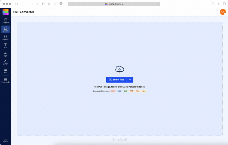 Using PDF Converter to change the format of your document