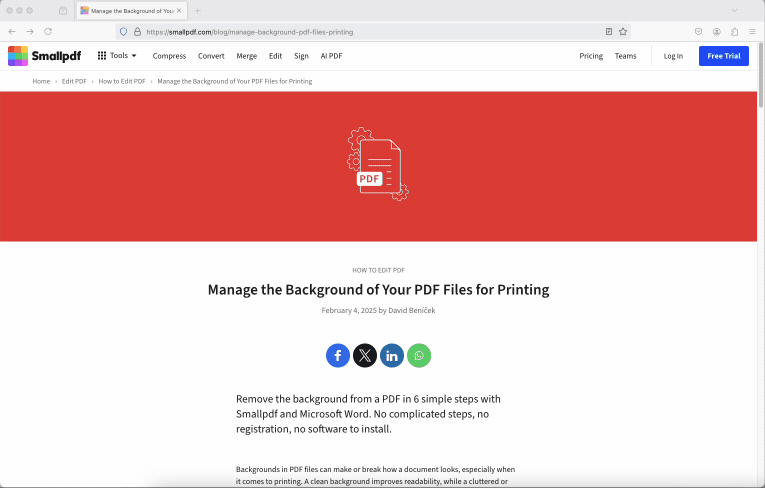 So kannst du in Firefox eine gesamte Webseite als PDF speichern