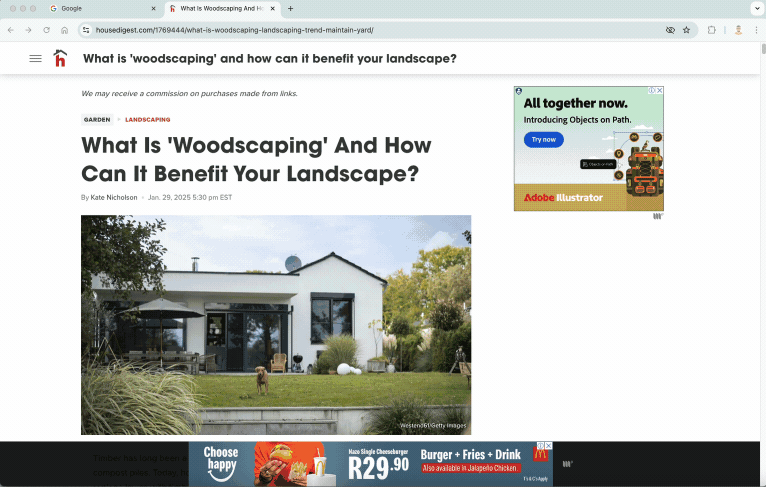 Using the browser’s “Print” function to save a webpage as PDF