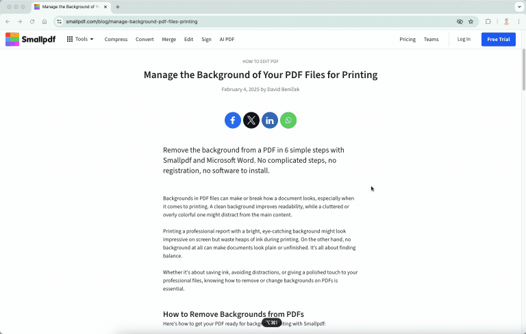 Adding temporary page breaks to someone else’s website