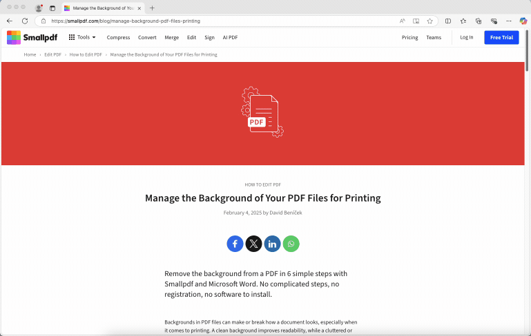 So kannst du in Microsoft Edge eine Webseite als PDF speichern