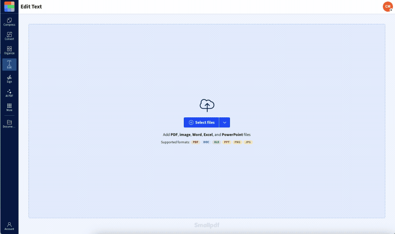 Using Edit PDF to make text bigger in a PDF