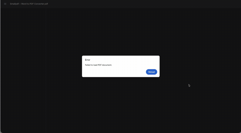 Using PDF Reader to open a PDF that won’t open in Chrome