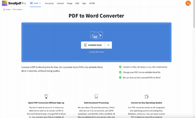 Как перейти из PDF в Word за несколько кликов с помощью нашего онлайн-инструмента