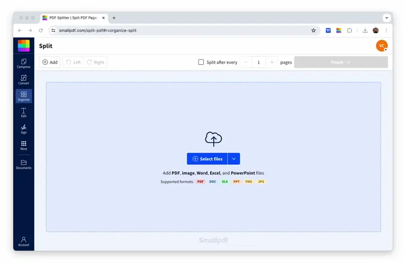 So kannst du PDF-Seiten durch Aufteilen der Datei trennen
